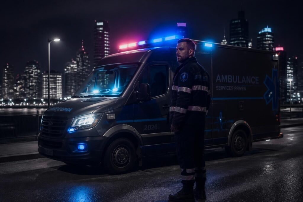 Salaire ambulancier : net, de nuit et secteur privé en 2026