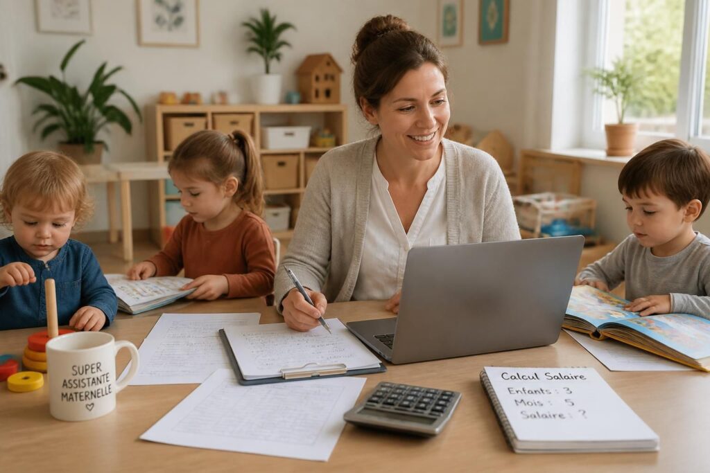 Salaire assistante maternelle : calcul selon nombre d’enfants et mois