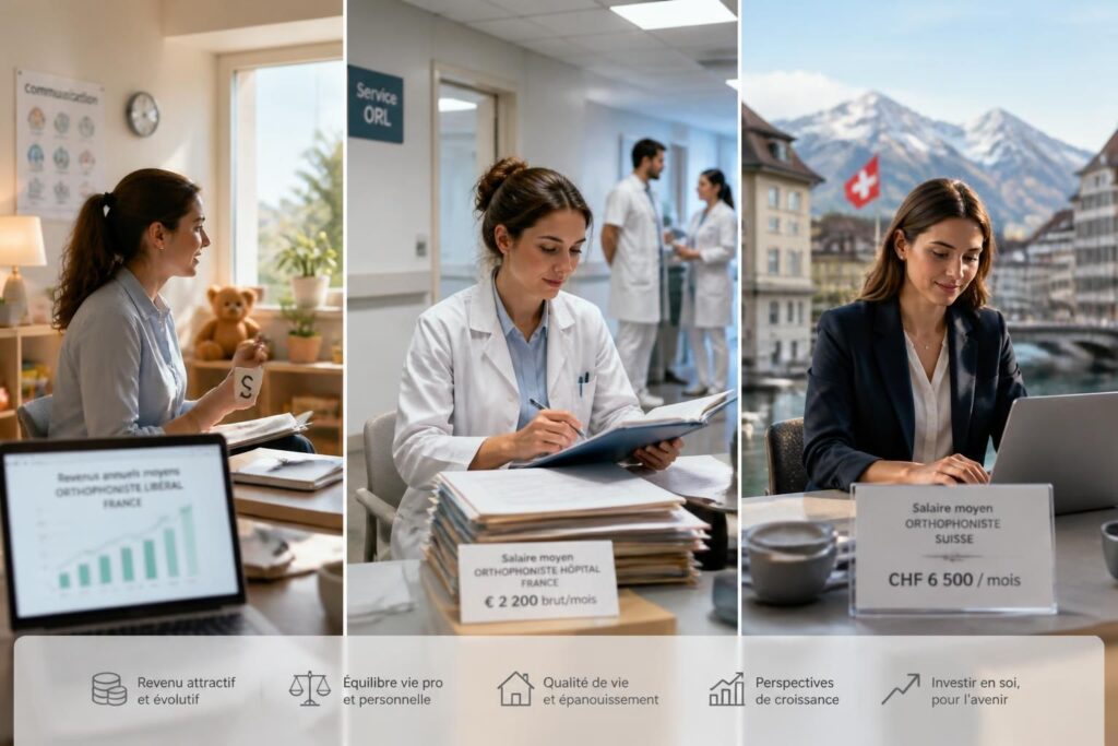 découvrez les salaires des orthophonistes en libéral, à l'hôpital et en suisse, avec une comparaison détaillée des rémunérations selon les secteurs d'exercice.