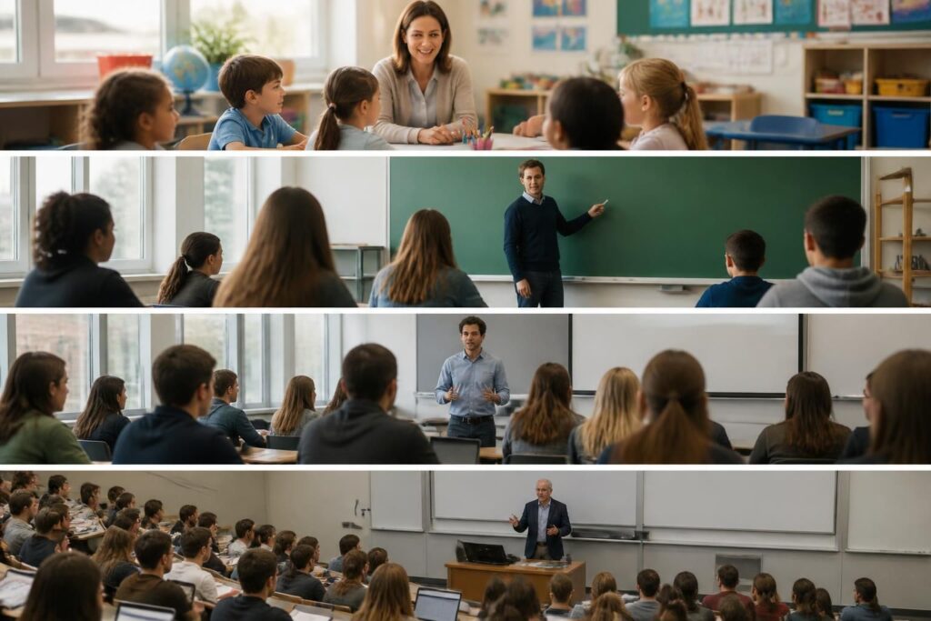 Salaire prof selon le niveau : écoles, collèges, lycées et universités